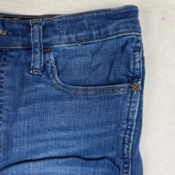 Madewell Tall 10" High-Rise Roadtripper Jeans in Waterford Wash Size T28 Raw Hem - Picture 8 of 16